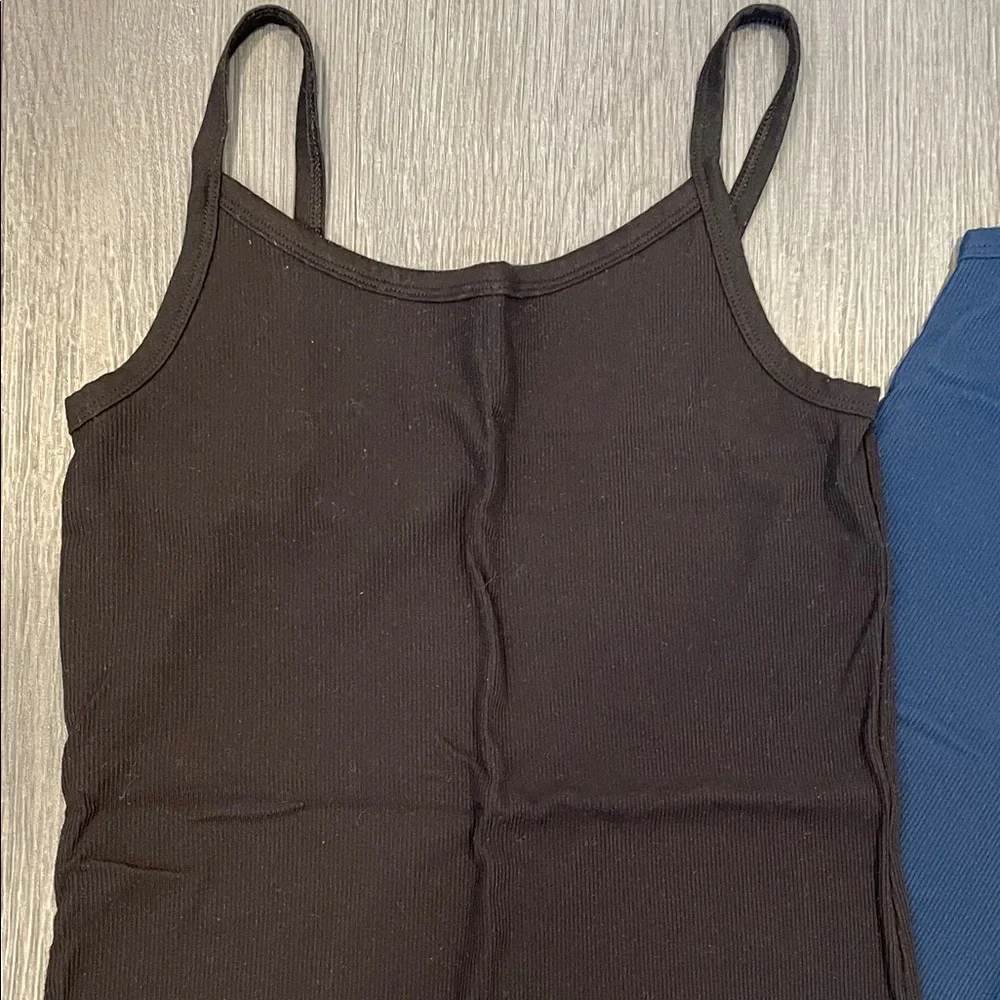 3 Women tank tops - Black, Blue, and White Camisole Tops XL - Picture 3 of 7